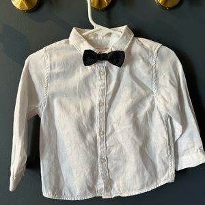 Zara Baby Bow tie  and Dress Shirt 9/12M